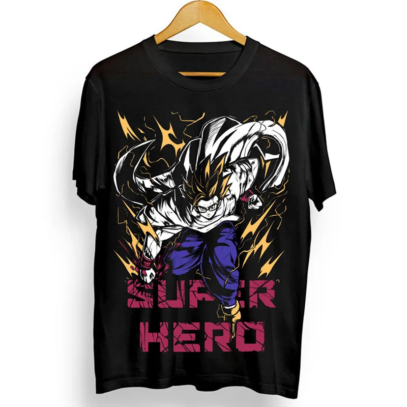 Novo dragon ball sete dragon ball sun wukong animação conjunta moda retro masculino impresso tendência camiseta 2025