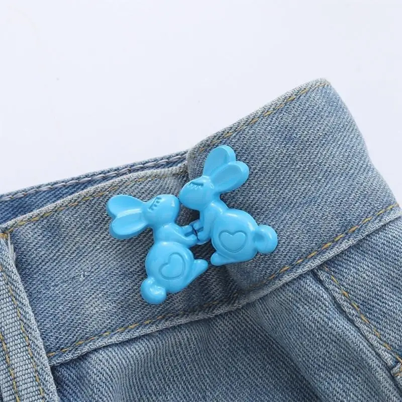 39bd 1pair serrer taille du bouton taille détachable bouton jeans couture