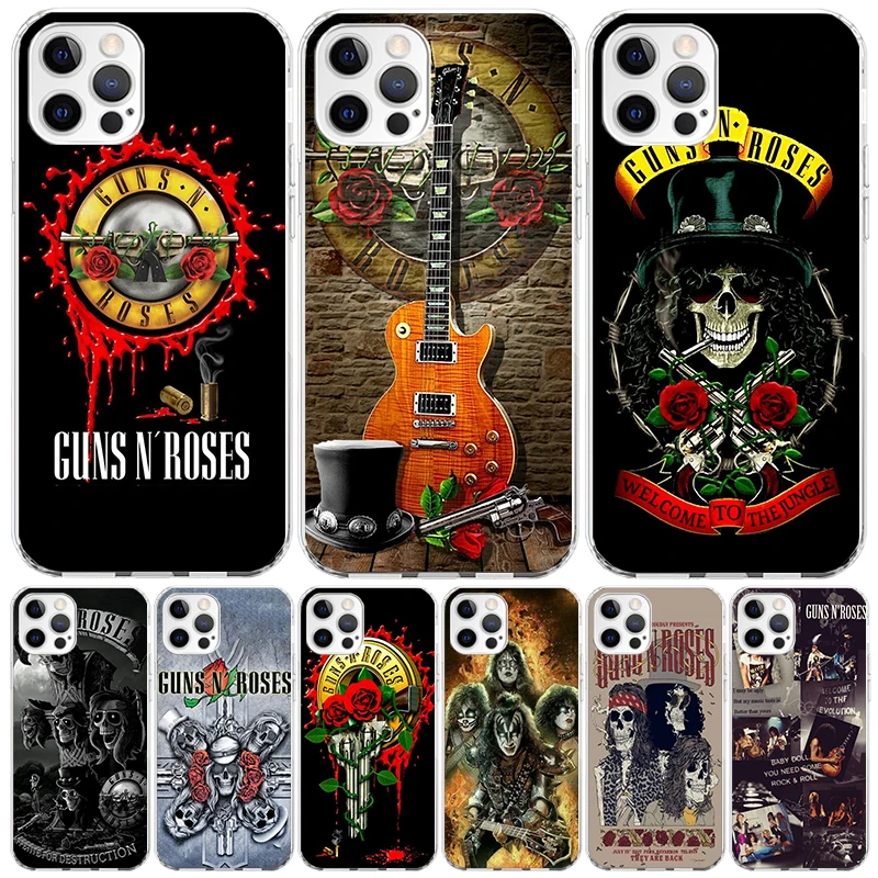 Guns N Roses Good Time Case Phone Cover for Apple iphone 16 15 14 13 12 Mini 11 Pro Max 16E X XS XR 7 Plus 8 + SE 2020 Trend Fun