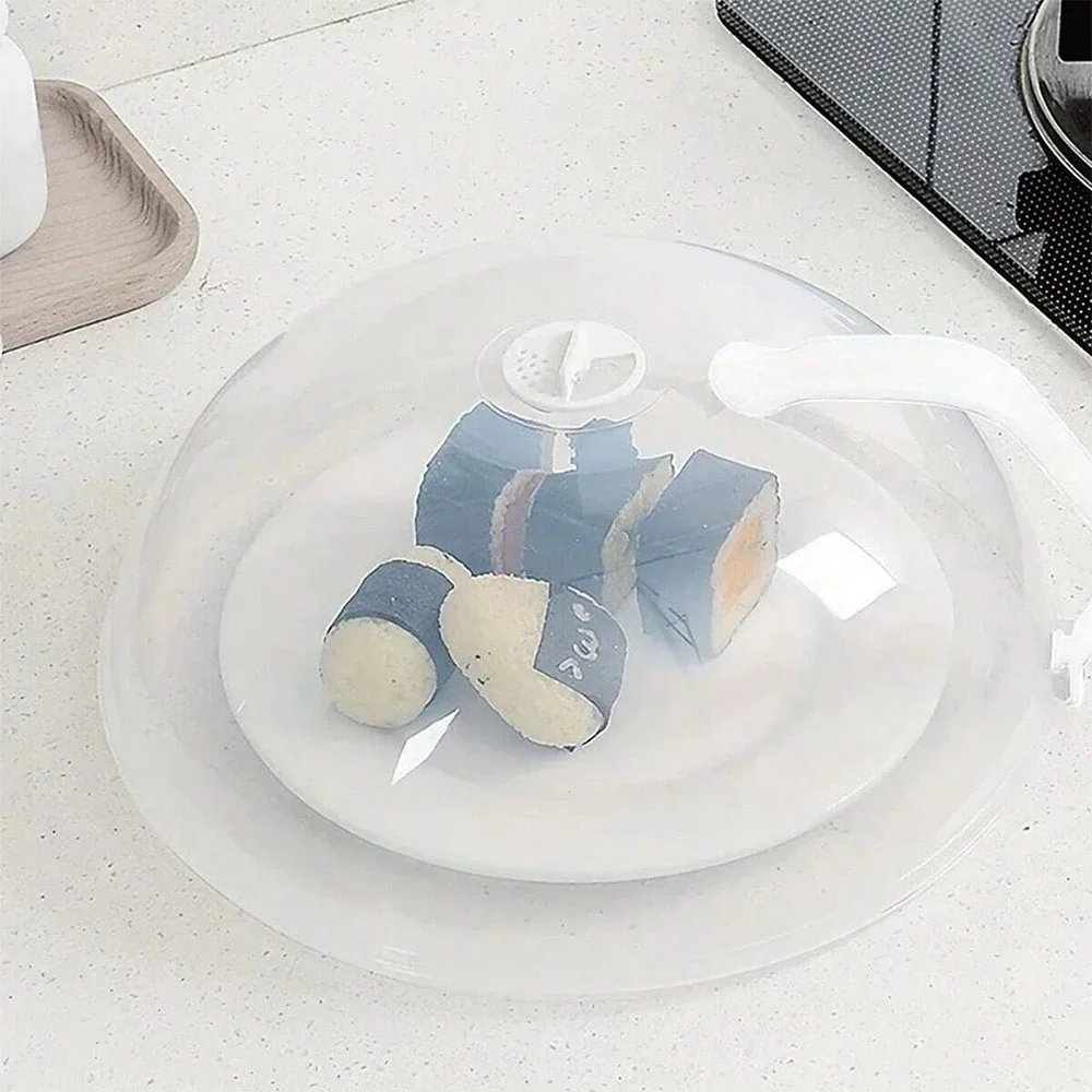 Microwave Splash Cover High Temperature Resistant Microwave Guard Lid Transparent Food Heating Cover Steam Kitchen Accessories