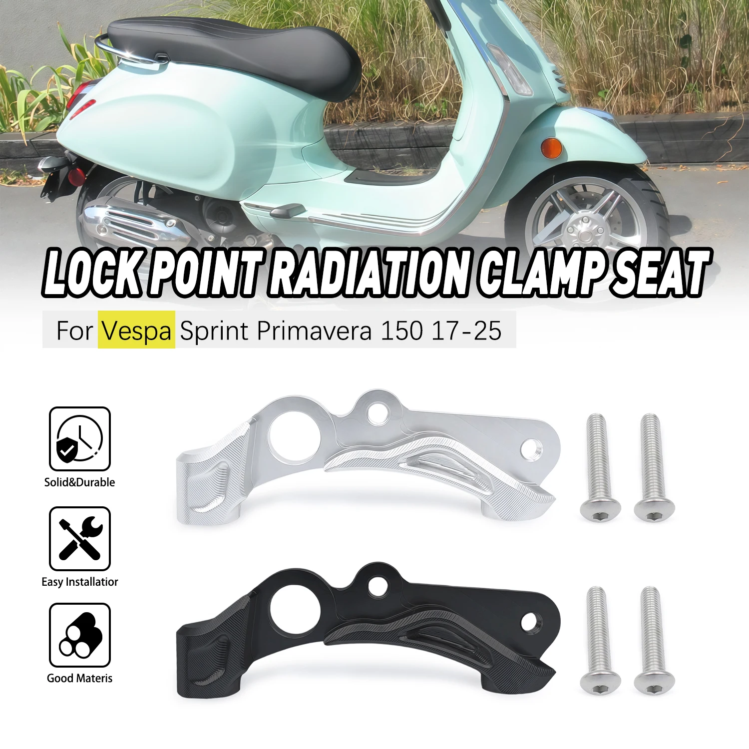 

For Sprint 150 Primavera 150 2017 2018 2019 2020-2025 Motorcycle Accessories Disc Brake Frame Adapter Caliper seat Parts 100MM