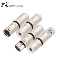 1 unidad XLR 3 pines macho a 1/4 ""6,35mm hembra adaptador conector de Audio TRS Jack, XLR hembra a 6,35mm hembra mezclador de micrófono