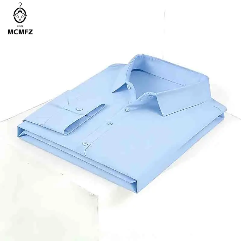 Men's Slim Fit Black Long Sleeve Button Down Shirt Casual Formal Dress Shirt Soft Breathable Turn-down Collar Tops