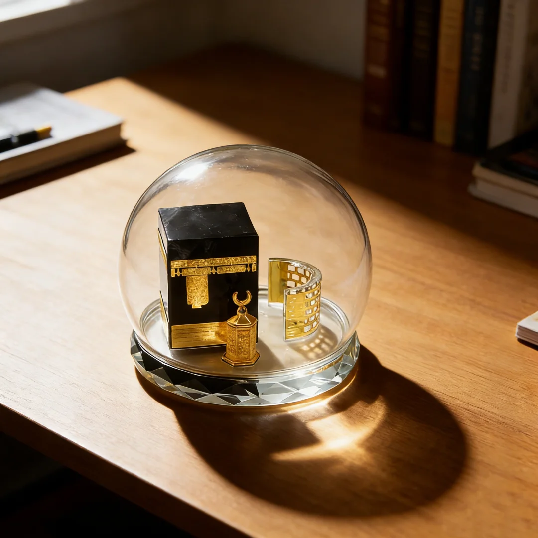 

Мусульманский кристалл, позолоченная модель Кааба, исламская Реплика Кааба, декор стола, исламский домашний декор, исламское здание, подарок