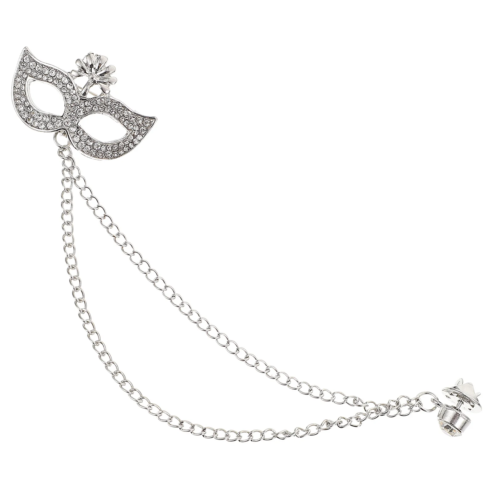 1 قطعة قناع بروش سلسلة التلبيب دبوس أنيق خفيف الوزن الملابس الديكور كل مباراة الصدار ملحقات الحفلات بروش