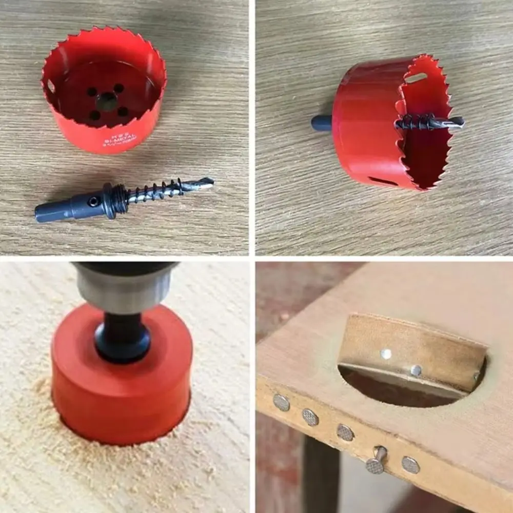 80-100mm 사이즈 바이메탈 홀쏘, 쉬운 칩 제거 HSS 스틸 홀쏘, 내마모성 미끄럼 방지 홀쏘 오프너