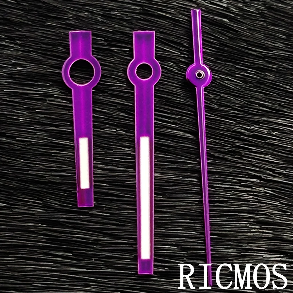 Watch Hands Purple color hands Fit NH35 NH36 Miyota 8215 DG 2813 ETA 2824 2836 Movement Replacement Parts