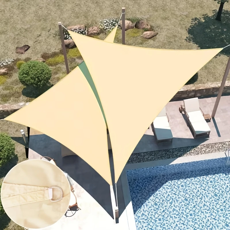 Dreieckiges Schattentuch für den Außenbereich, Terrassen-UV-Schutz, Markise, Pergola, Schwimmbad-Markise, Faltzelt für den Garten, Gartendekoration