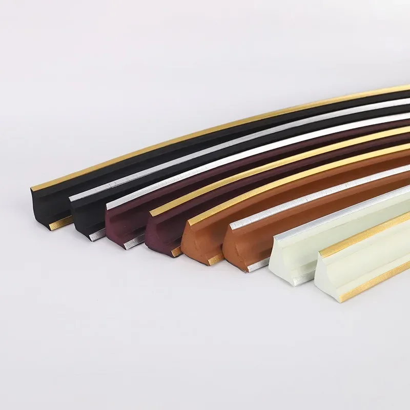 Home Decor Soft NBR Material Wall Seam Line Baseboard Ceiling Molding Line Tile Seam Decorative Strip Wall Decoration