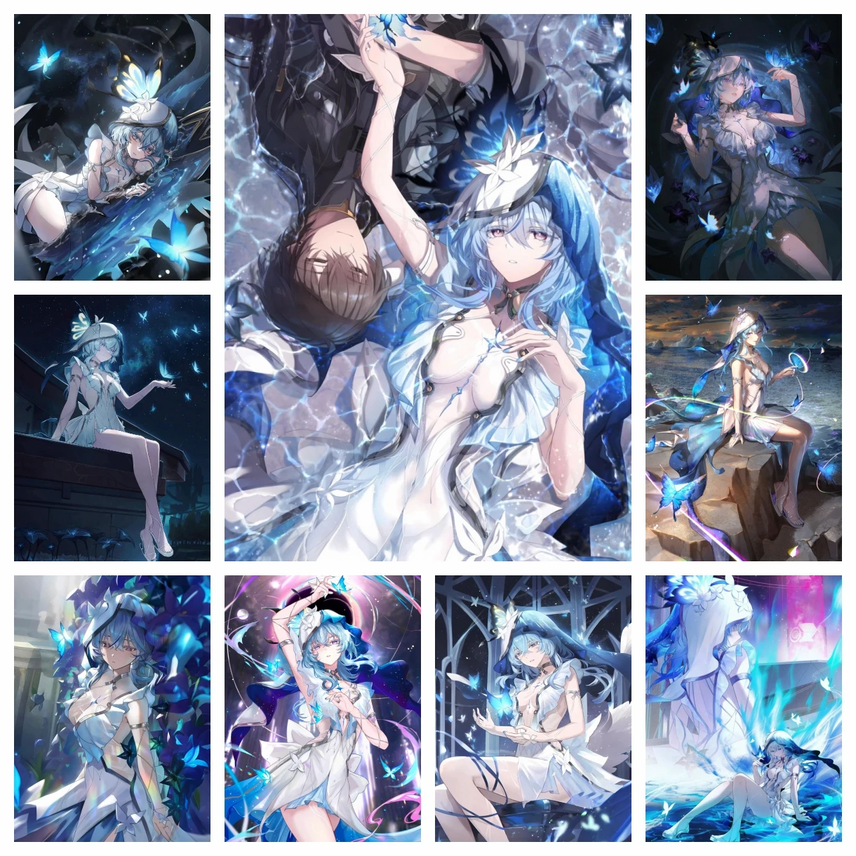 Wuthering Waves Niedlicher Verina Rover ShouAnRen Diamant Malerei Kunst Anime Spiel Yinlin Baizhi Foto Mosaik Kreuzstich Raumdekoration