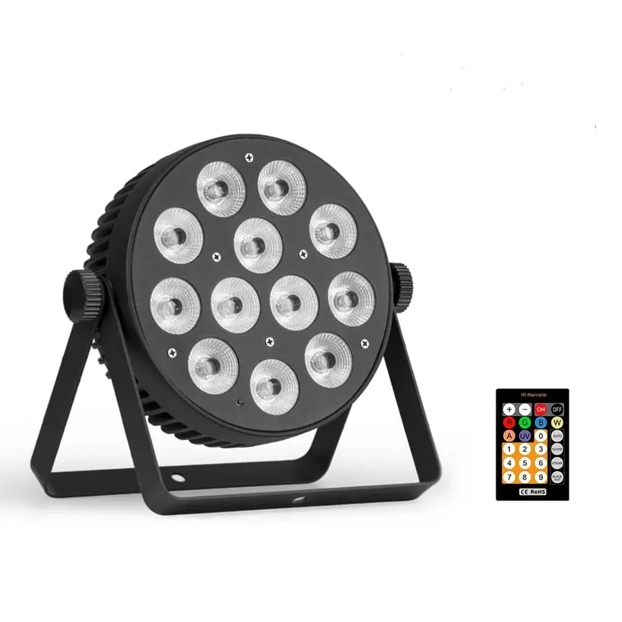 

Сценические светильники безвентиляторные PAR-прожекторы, DJ-освещение DMX RGBWAUV 6-в-1, звукоактивируемая подсветка для вечеринок, Рождества, клубов, свадеб