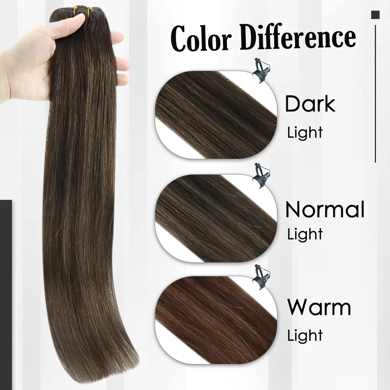 Youngsee spitze clip haar balayage menschliches haar verlängerungen natürliches clip haar echtes menschliches haar 3pcs 12-20 zoll remy haar