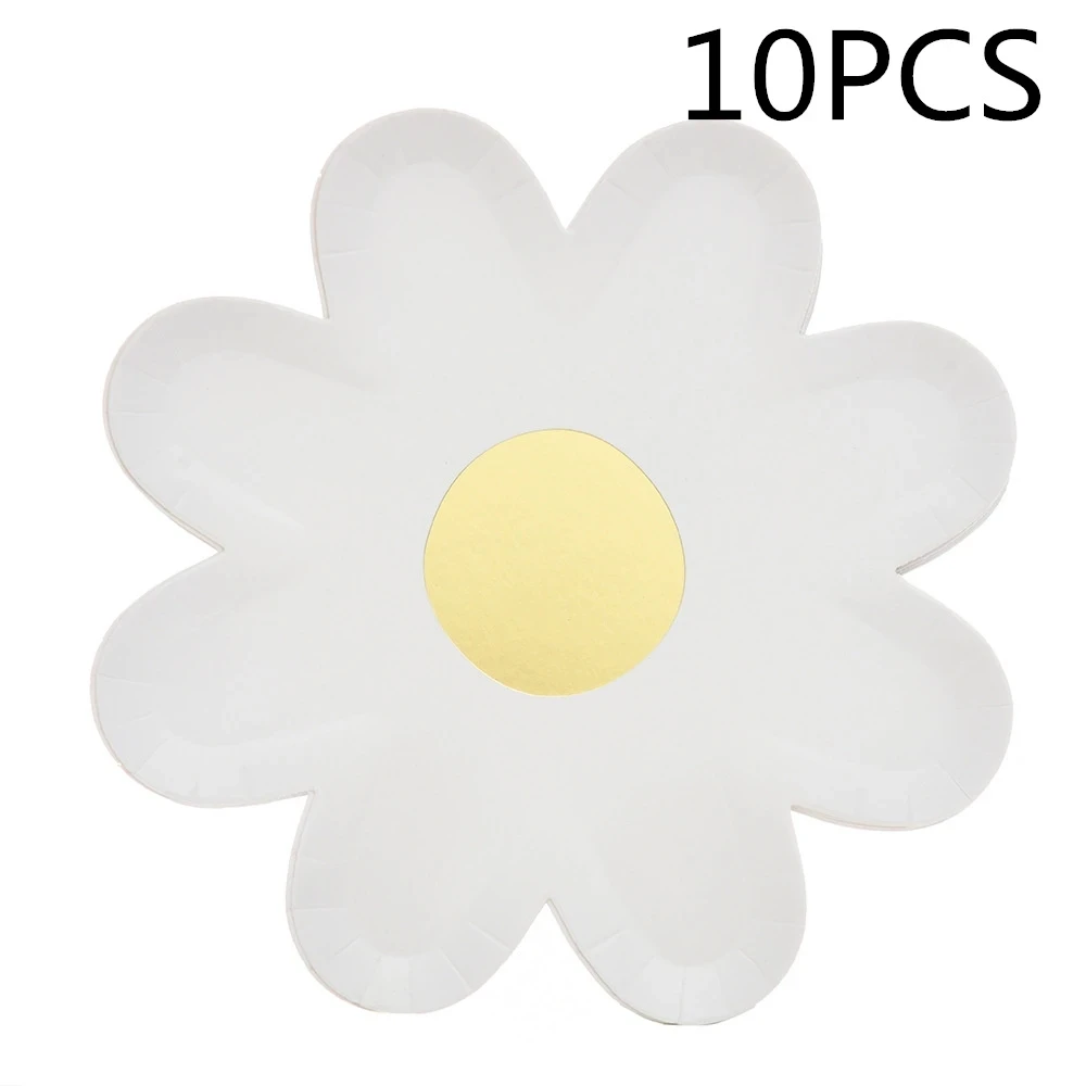 Daisy Birthday Party Decoration For Kids Flag Pulling 7inch Daisy Plate First Birthday Party Decoration Supplies