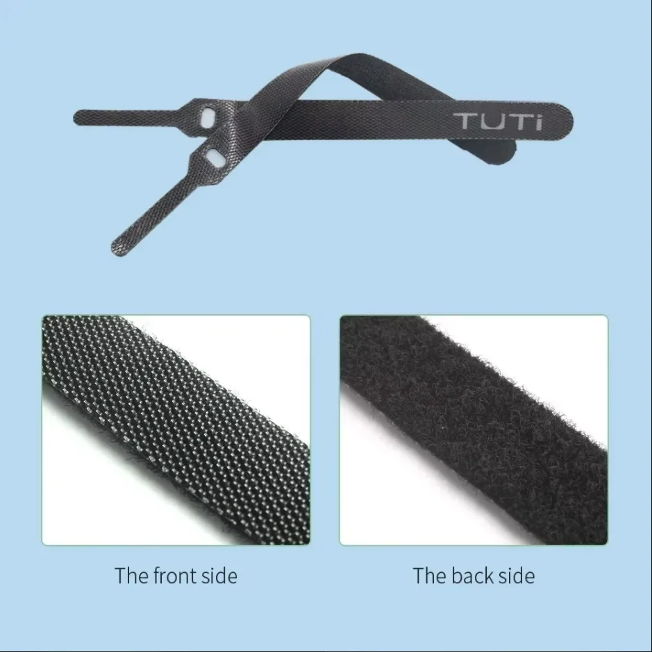 TUTI Reusable Cable Ties,Fastening Wire Management Straps,Cord Tapes Wraps Rope Holder,for Home, Office,Workshop Hook and Loop