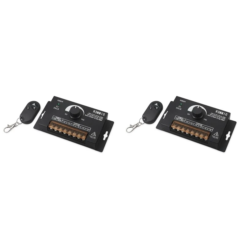 AFOURT-2X AC220V 2500W LED Switch 0-100% Stepless Dimmer Single Color LED Strip Light Brightness Adjustment Controller