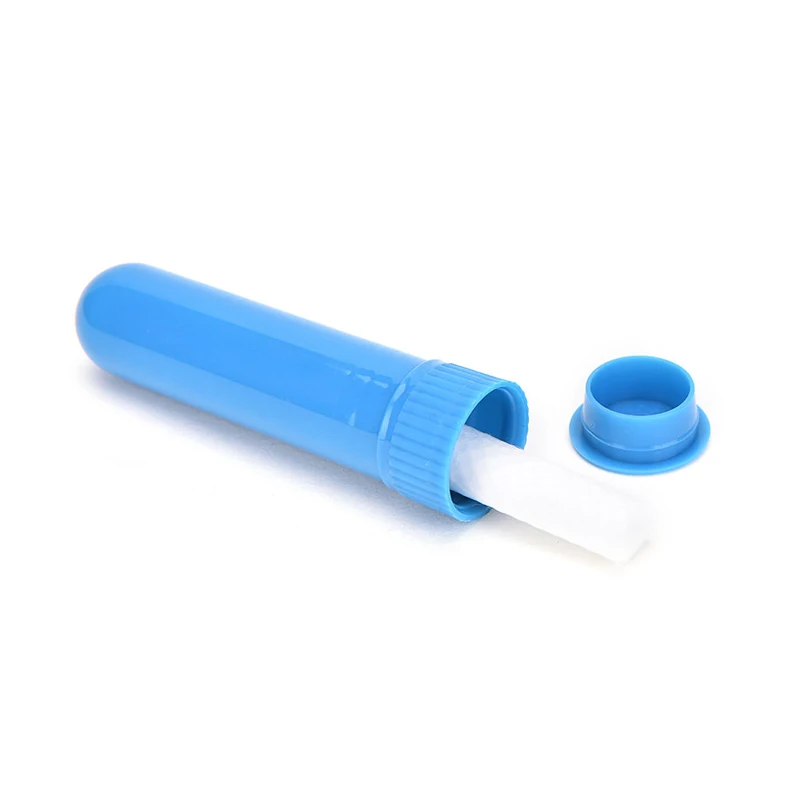 10 Pcs/lot Muti Color Empty Blank Nasal Containers Essential Oil Aromatherapy Blank Nasal Inhaler Tubes (10 Complete Sticks)