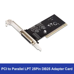 Pci Adapter Card PCI to Parallel LPT 25Pin DB25 Printer Port Controller Expansion Card for Desktop Computer