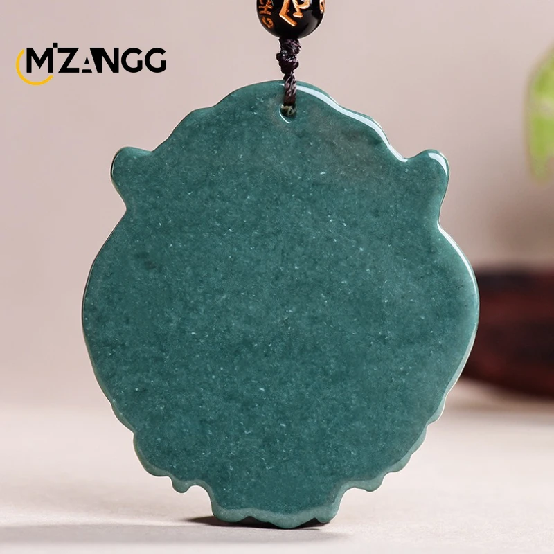 Natural A Goods Jade Domineering Lion Head Jade Pendant Hand-carved Fashion Exquisite Jewelry Men\'s and Women\'s Holiday Gifts