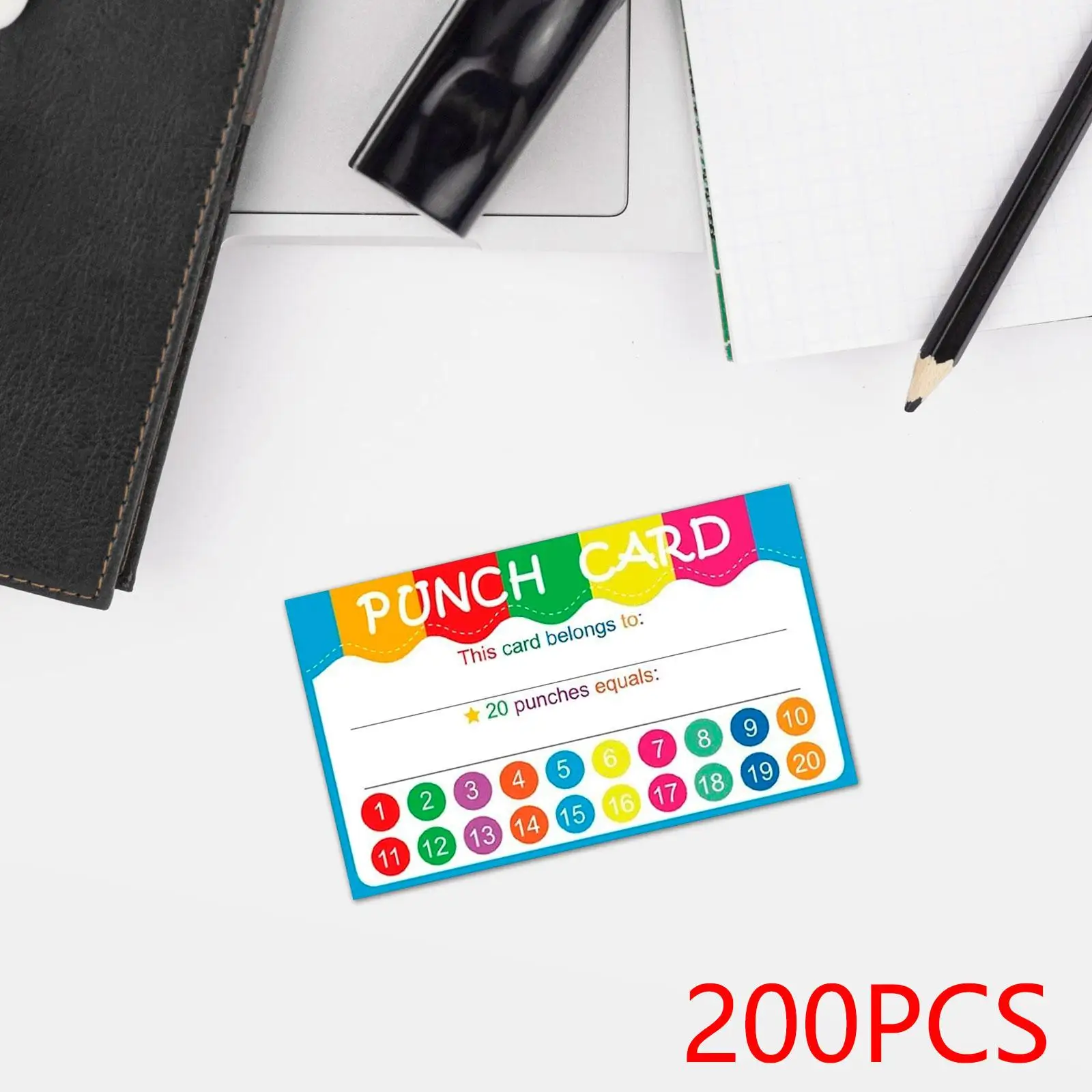 Reward Punch Cards Lightweight Multipurpose for Classroom Home Use Kids