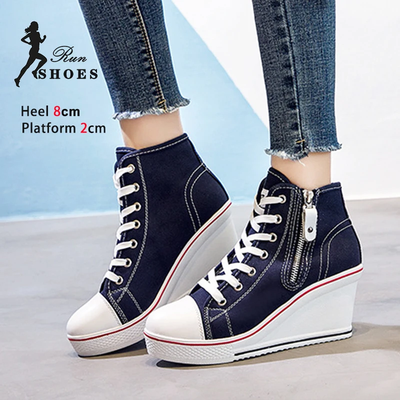 Sneakers For Women\'s 2024 New Fashion Lace Up Canvas Casual Shoes Woman Outdoor Walking Breathable Vulcanized Shoes Plus Size 43