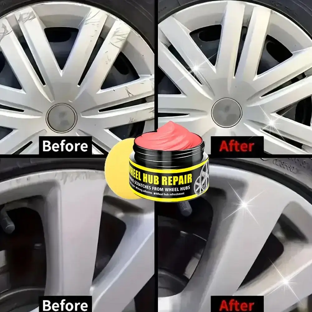

Universal Wheel Repair Kit Polish Paste Alloy Scratch Oxidation Paste Refurbishmen Care Remover Protective Car B4C1