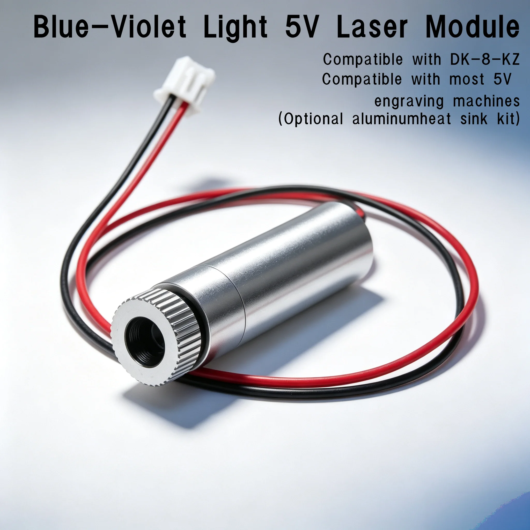 DIY High-Precision Adjustable-Focus 405nm Blue-Violet Laser Engraving Head (Compatible with DK-8-KZ Engraver)