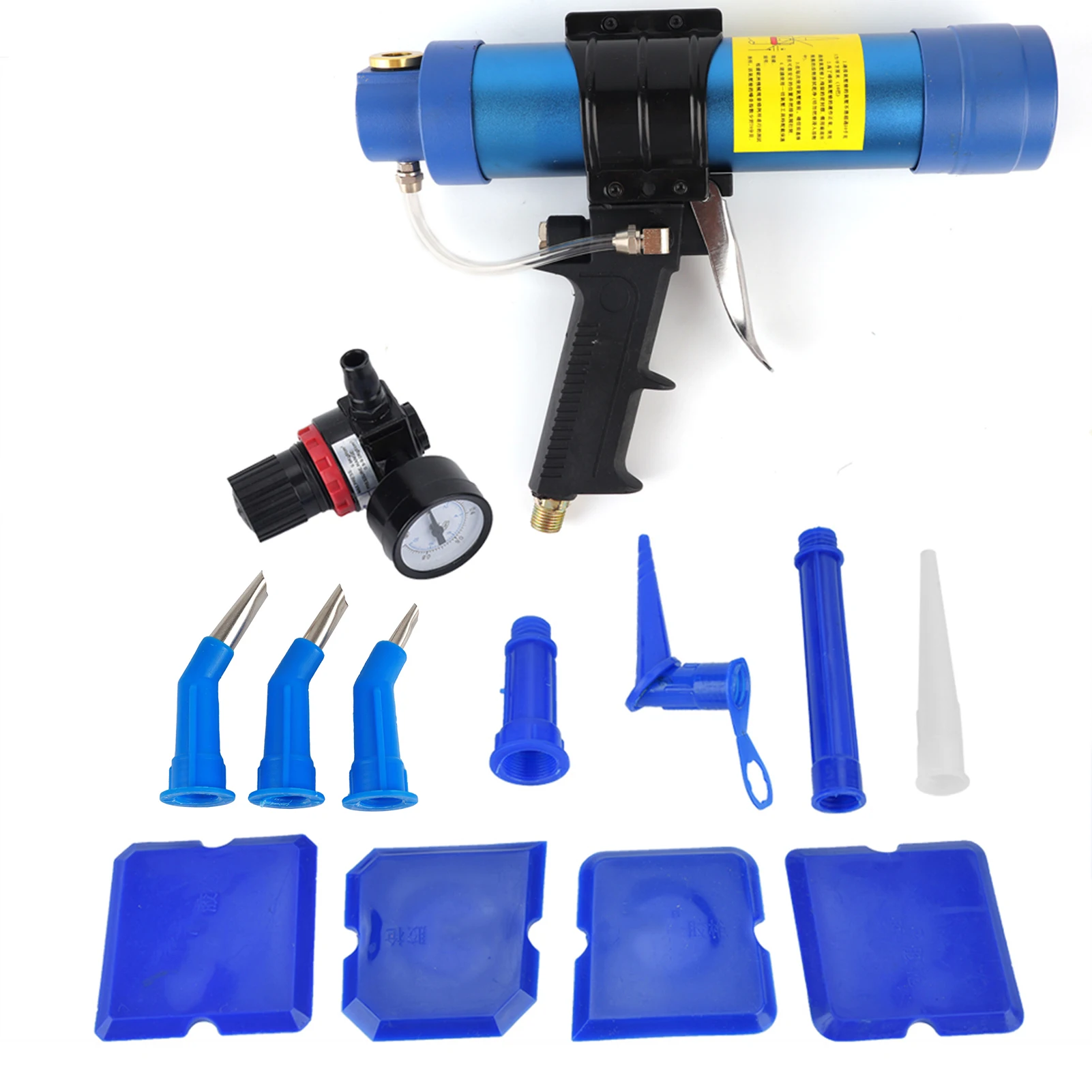 

Adjustable Pneumatic Glass Glue Sealant Caulk Gun Cartridge Air Gun 310ML Pneumatic Glass Glue Sealant Gun