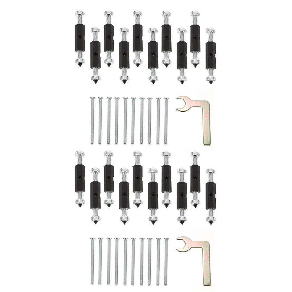 

2Sets Base Box Repairer Heavy Duty Electrical Box Repair Lever with Dual End Mouth Design Wall Plate Fixing Support Rod Long