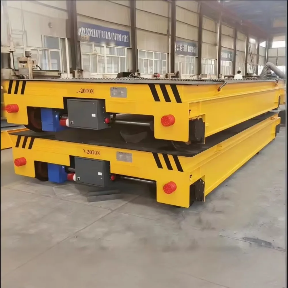 Heavy Duty 16 Ton Electric Transfer Cart for Industrial Material Handling Factory Workshop Rail Transport