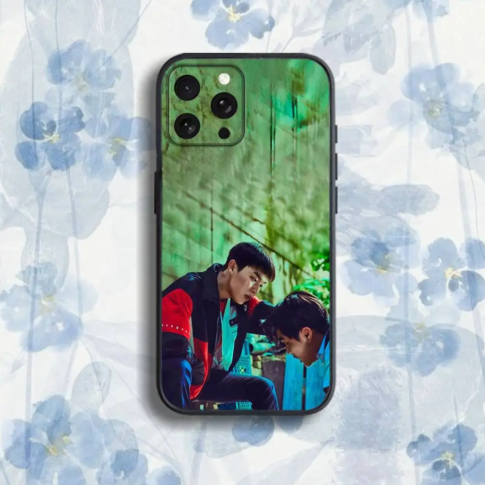 Custodia per telefono serie H-Hero Korea S debole per iPhone 17,16,15,14,13,12,Pro,Max,Plus,E,SE4,Air,Mini scatola morbida nera