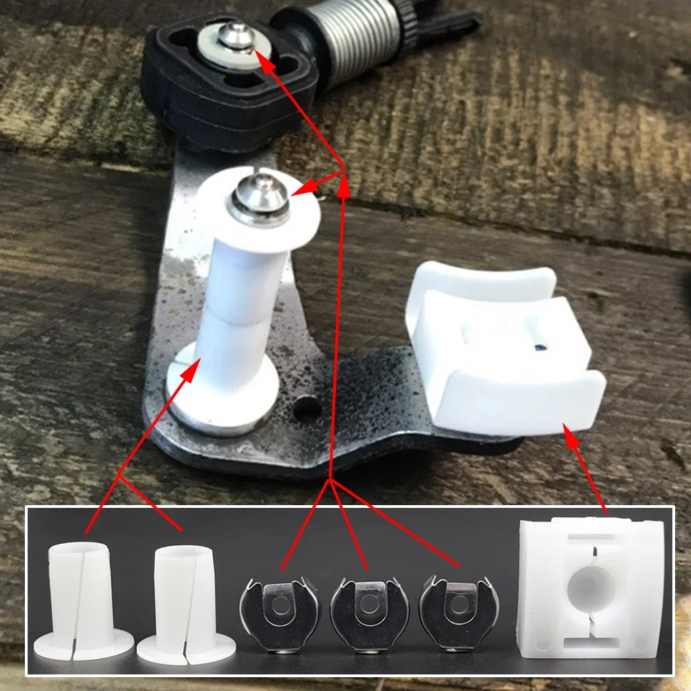 Gear Selector Wiring Lock Washer Shift Relay Lever Slide Shoe Bushing Bearing Bush Kit For Audi TT 8N 1999 - 2006 A3 8L A2 8Z view 3