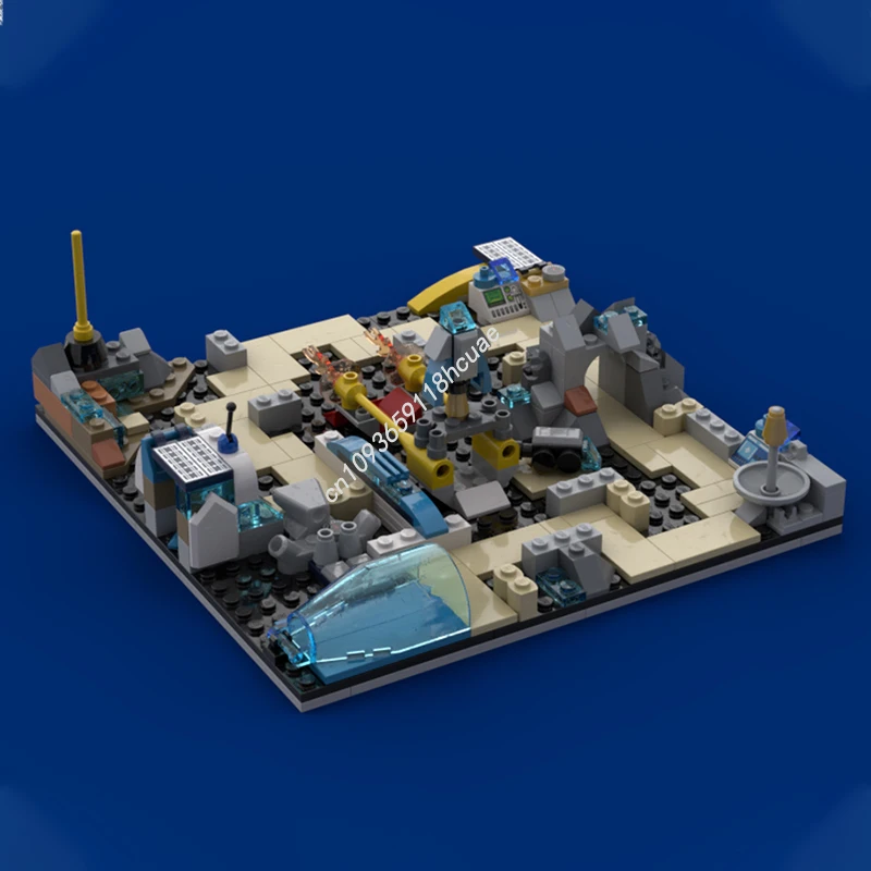 

214 шт. MOC Mars Mission Maze, строительные блоки, рождественский креативный проект «сделай сам», идеально подходящий для праздничного подарка, подарок STEM Educati