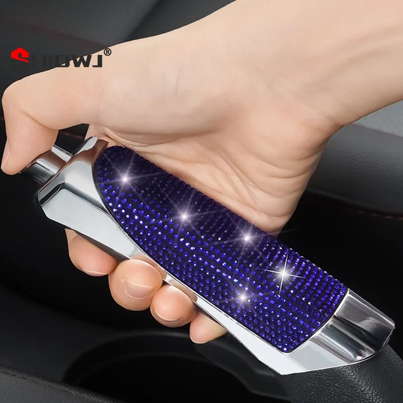 Universal Car Handbrake Cover Anti-slip Auto Gear Shift Collars Diamond Car Bling Decoration Accessories Car Interior