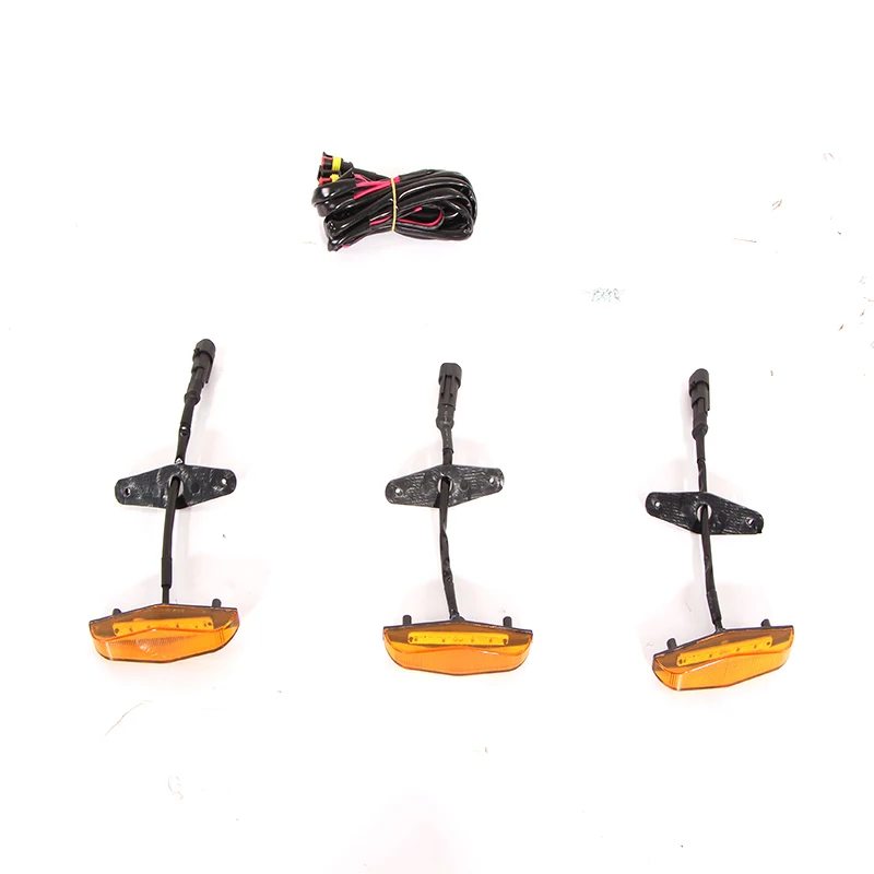 Dream Car 2014-2019 3X Front Grille LED Amber Light Guards For 4Runner