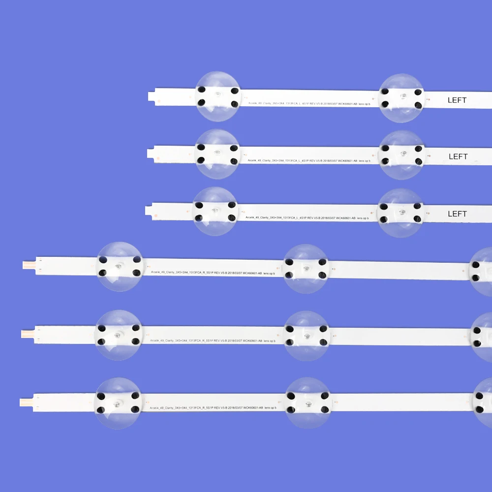 New 6pcs LED Backlight Strips For GRUNDIG 49VLX8000 BP 49VLX8000BP 49VLX7980 49GUB8940
