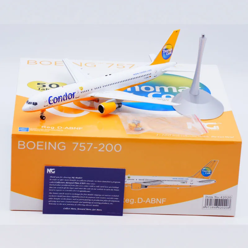 

42020 Alloy Collectible Plane Gift NG Model 1:200 Condor Airlines Boeing B757-200 Diecast Aircraft Jet Model D-ABNF With Stand