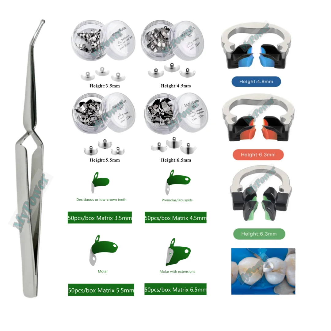 

Dental Matrix Bands Ring Sectional Matrice Clamp Fit Garrison Palodent V3 System