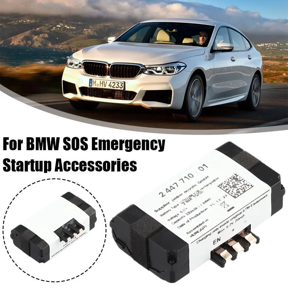 Batteria di emergenza SOS per auto 84102447710 parti di ricambio per BMW F20 F30 F21 F31 F22 F40 F87 F82 F83 G30 F90 2447710