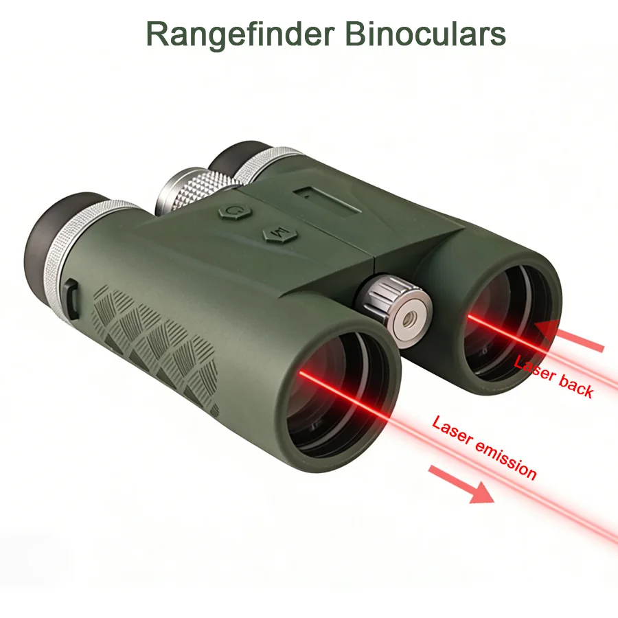 

High Grade 1800 2400 Meters Rangefinding Telepscope ED Lens FMC Coating Laser Rangefinder Binoculars