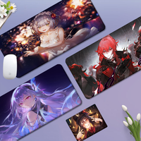 Genshin Impact 80x30cm XL Lockedge Thickened Mouse Pad Oversized Gaming Keyboard Notebook Table Mat For Teen Girls Bedroom