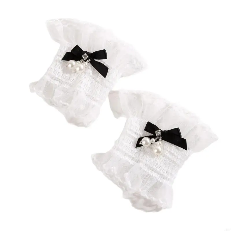 

Модная женская одежда с эластичными рукавами на запястьях и кружевной отделкой, практичный дизайн