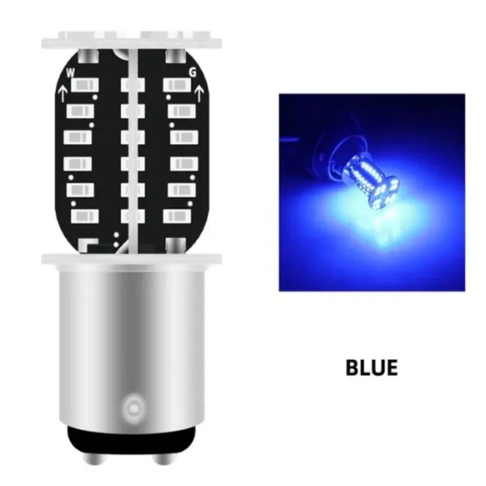 64SMD Strobe Brake Light Easy To Install Long-life Motorcycle Turn Signal Tail Lamp Rotating Explosion Flash 1157 LED