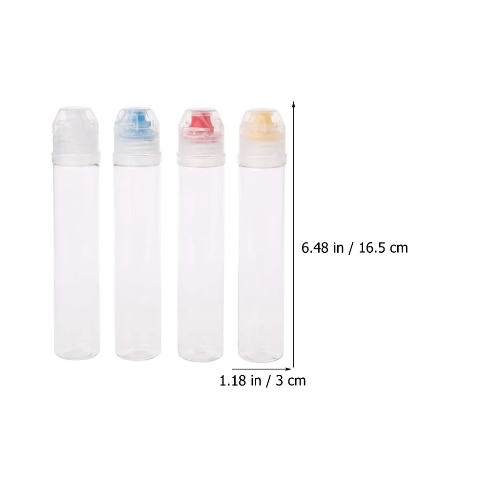 

8Pcs Kitchen Sauce Bottles Plastic Reusable Squeeze Containers for Salad Dressing Ketchup Mustard Condiment Dispenser