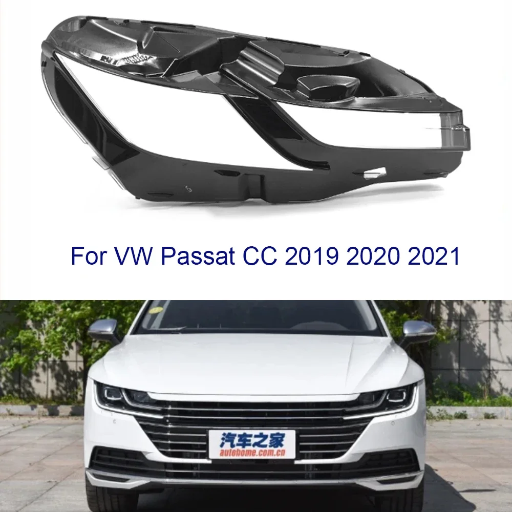 For Volkswagen Vw Cc 2019 2020 2021 2022 2023 Car Front Headlamp Cover Transparent Lampshade Headlight Cover Shell Mask Lens