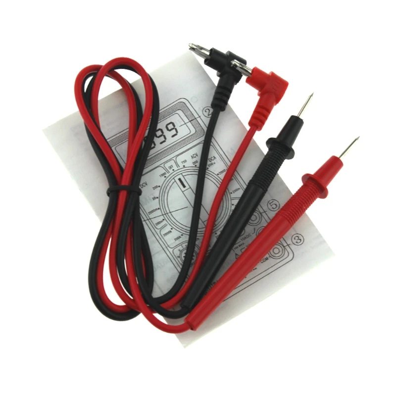 Digital Multimeter with Buzzer Voltage Ampere Meter Test Probe for DC A Dropship