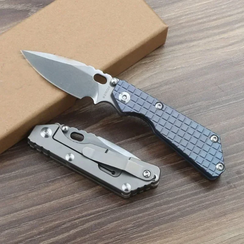 

6.5'' PT3 Titanium Handle Tactical Pocket Knife Camping Hunting Outdoor Knife EDC Folding Knife Ceramic Bearing System utility