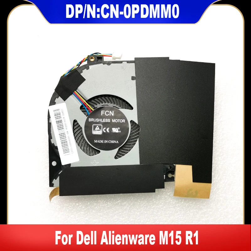 0PDMM0 New Original For Dell Alienware M15 R1 2019 Laptop Cooling Fan PDMM0 CN-0PDMM0 Cooler Fan Heatsink Radiator High Quality