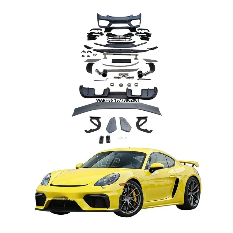 

Facelift Refit Body Kit for 2016-2023 for 718 for Upgrade with Exhaust and Clips New Condition