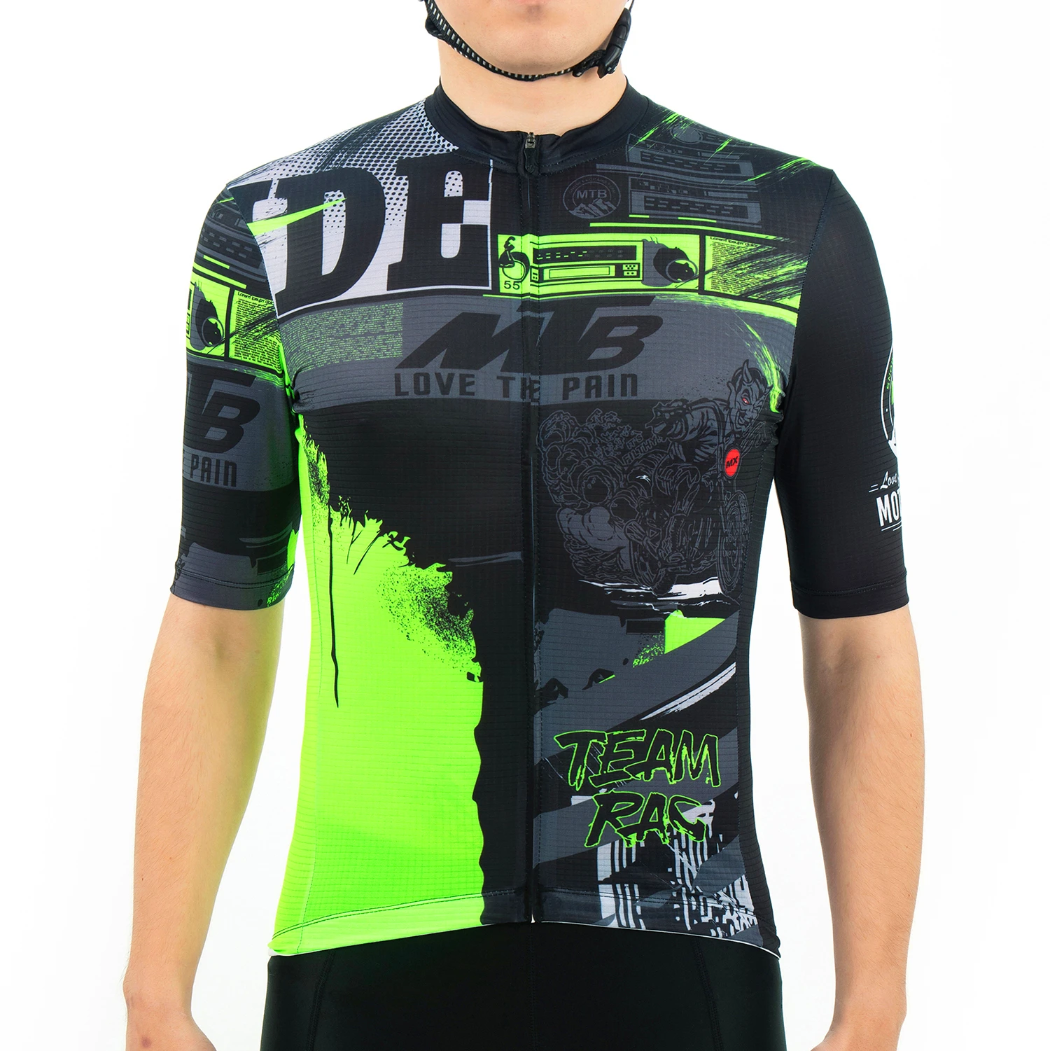 Fualrny Pro Cycling Jersey Summer MTB Bike Clothes Breathable Short Sleeve Bicycle Shirt Sport