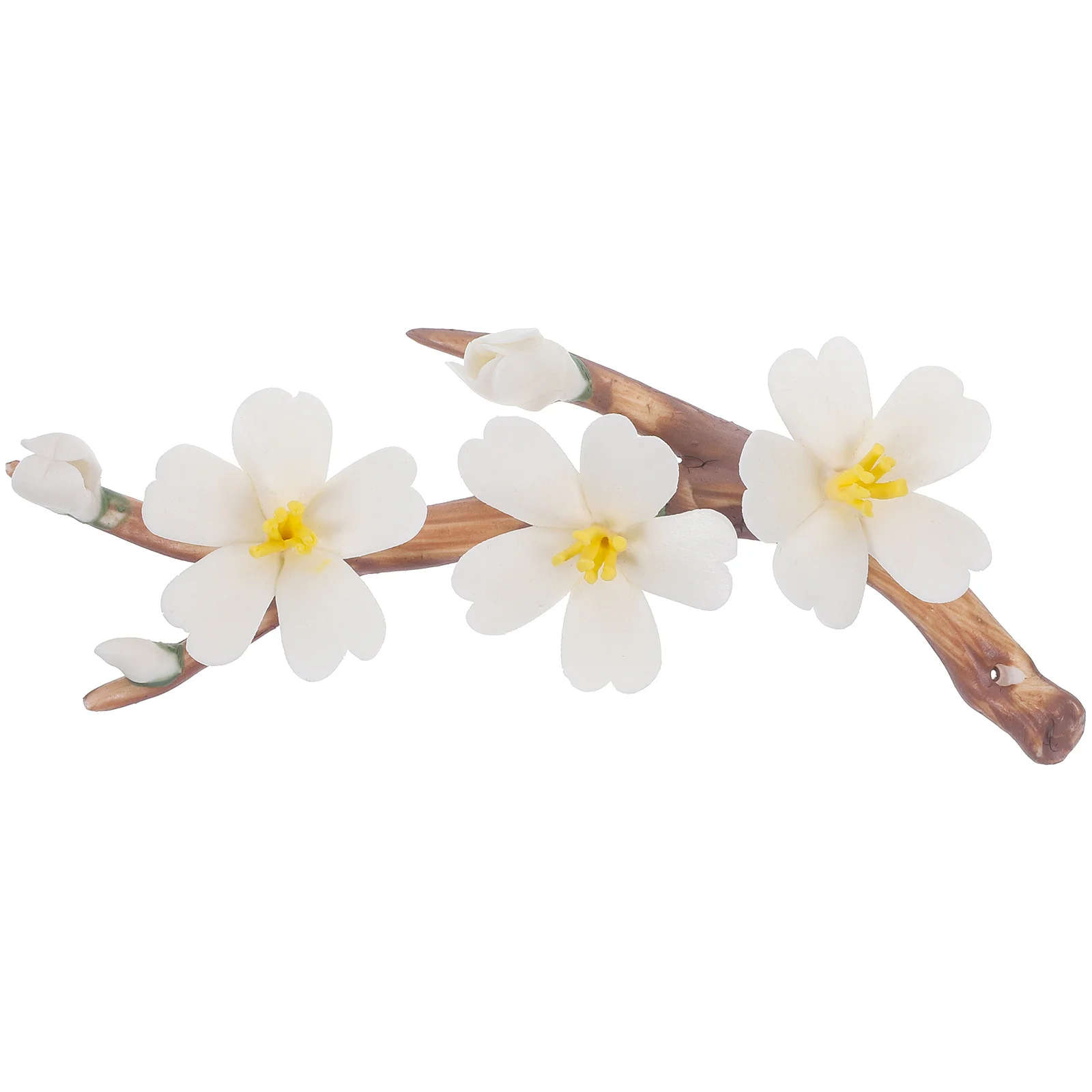 

Ceramic Incense Stick Holder Simulated Flower Branch Shape Decorative Aroma Burner for Indoor Use Tea Reading Living Room